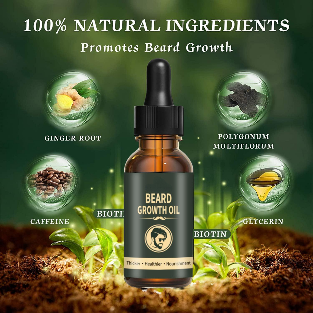 Fast Beard Growth Oil Beard Oi - огляд і ціна Caffeine Hair Serum